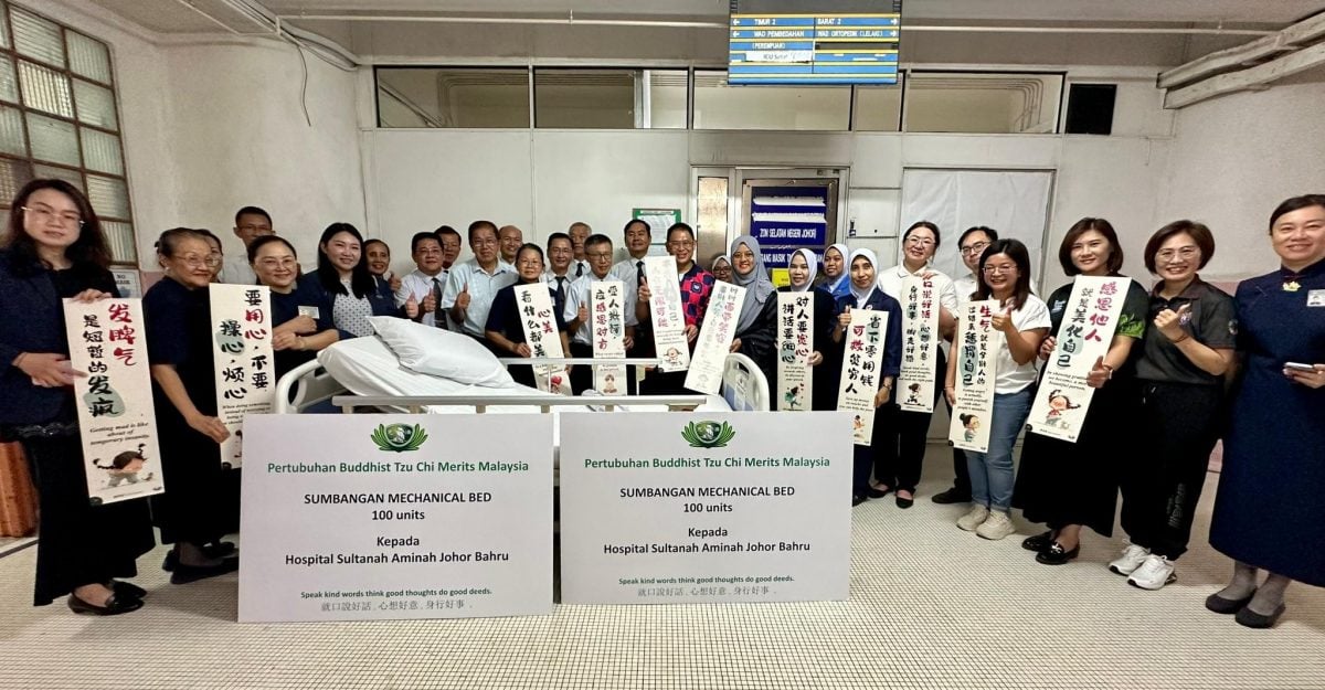 林添顺促全民响应,助新山中央医院换病床