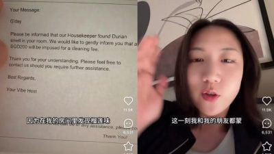 游客吃榴梿被收200元 狮城酒店：清洁政策有告知所有住客