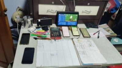 马新警方展开联合行动 逮捕涉非法赌马16名男女