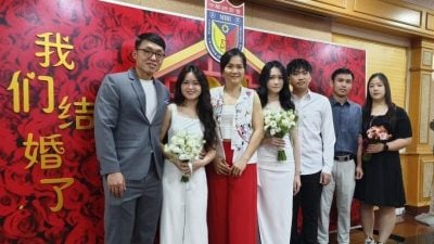 寓意六六大顺．3对新人 6月6结连理