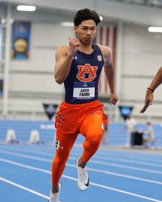 NCAA田径锦标赛尤金站| 男4x100公尺接力赛  阿基姆助奥本大学闯决赛