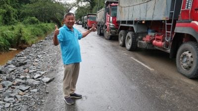 江峄琴路改善动工 . 预计4个月完工