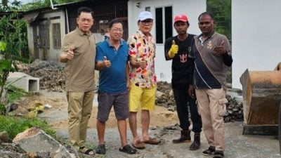 直凉丽雅花园居协争取下 县议会拨款提升损坏沟渠