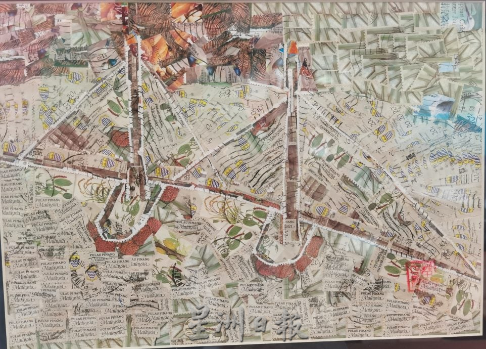 (大北马)万人杰巧手让荧光邮票剪贴画惊艳登场