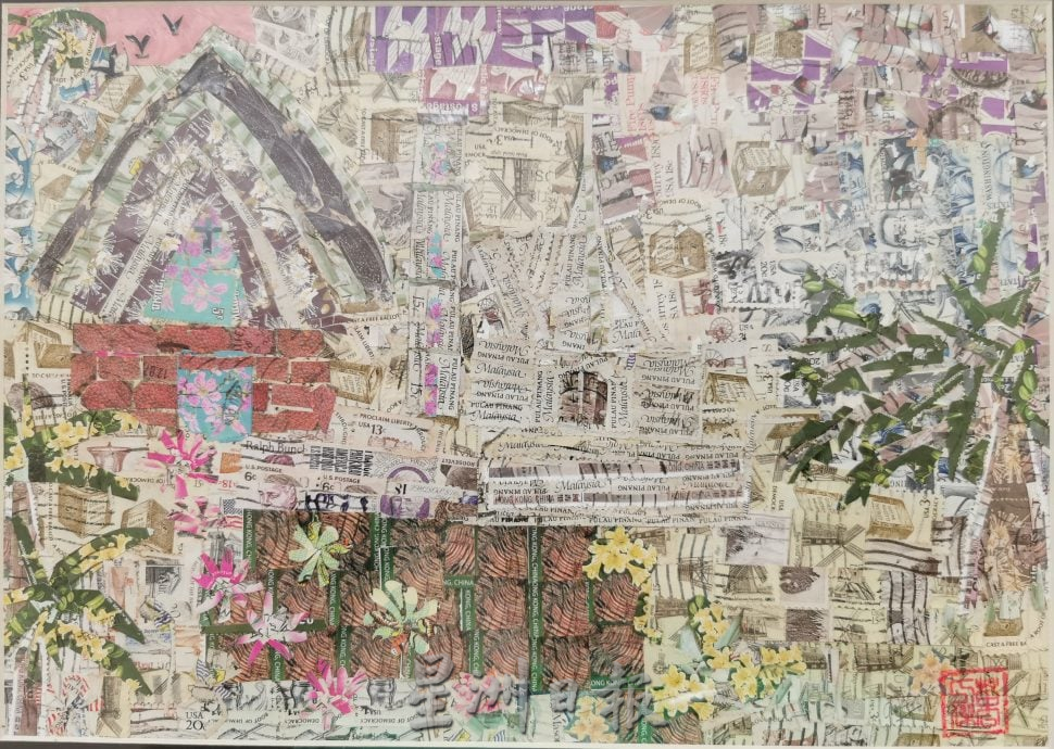 (大北马)万人杰巧手让荧光邮票剪贴画惊艳登场