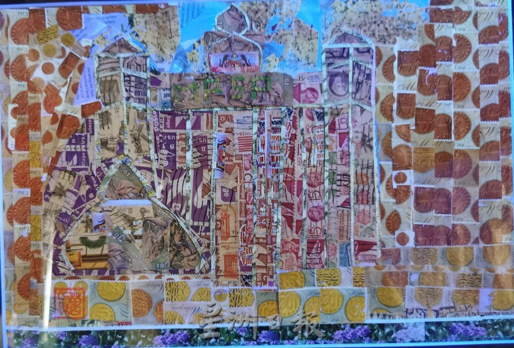 (大北马)万人杰巧手让荧光邮票剪贴画惊艳登场