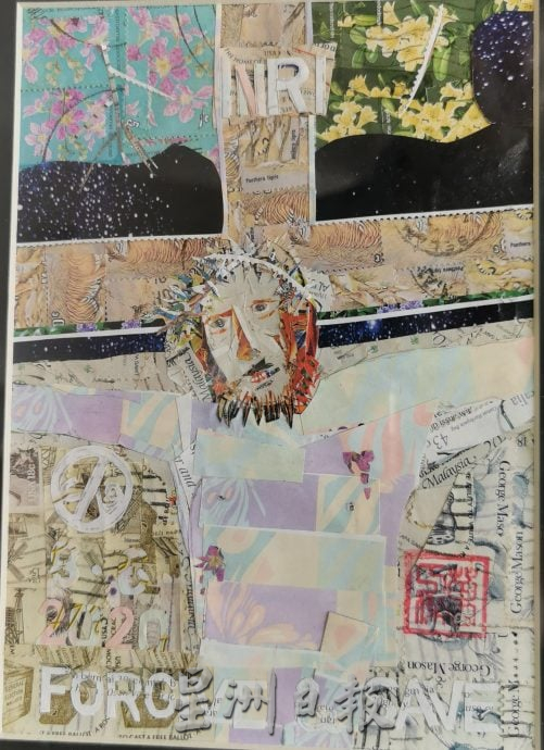 (大北马)万人杰巧手让荧光邮票剪贴画惊艳登场