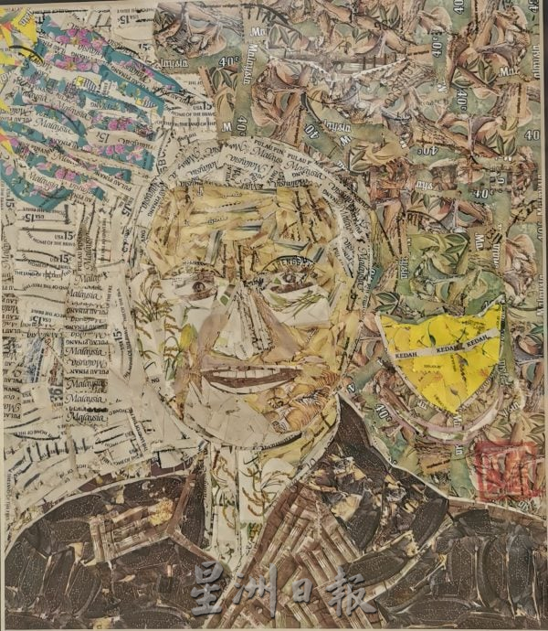 (大北马)万人杰巧手让荧光邮票剪贴画惊艳登场