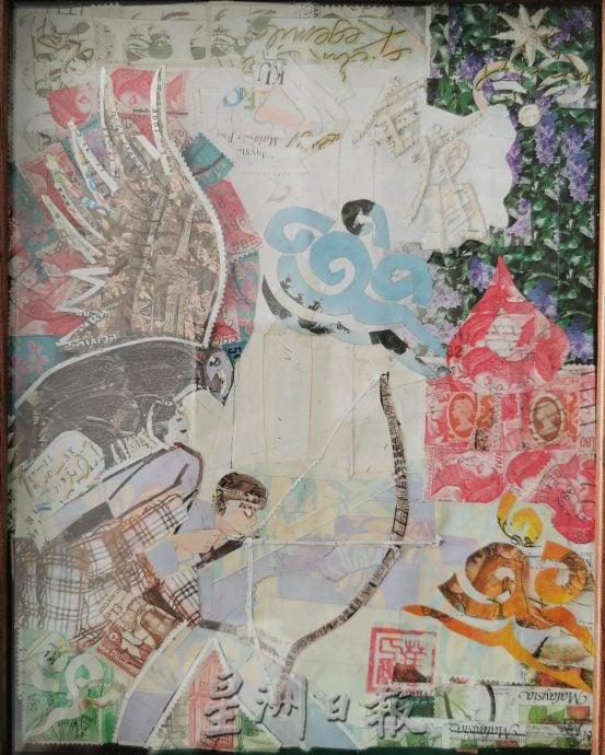 (大北马)万人杰巧手让荧光邮票剪贴画惊艳登场