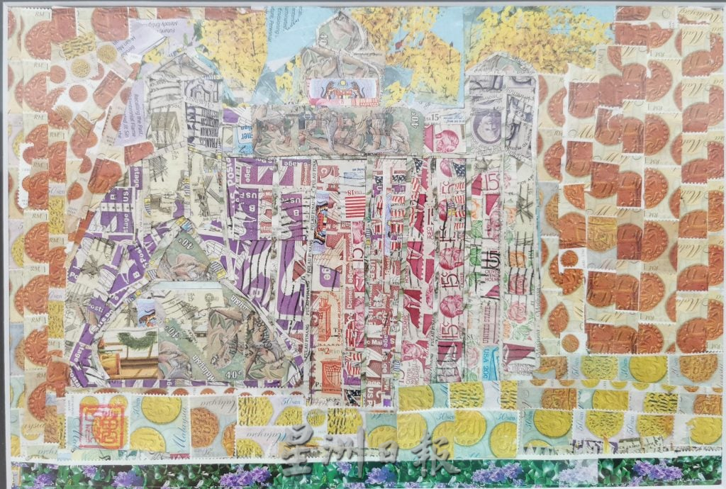 (大北马)万人杰巧手让荧光邮票剪贴画惊艳登场