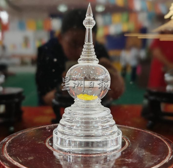 请签发（大北马）“当亲眼见到舍利”舍利展即日起3天在吉打佛学院展出。