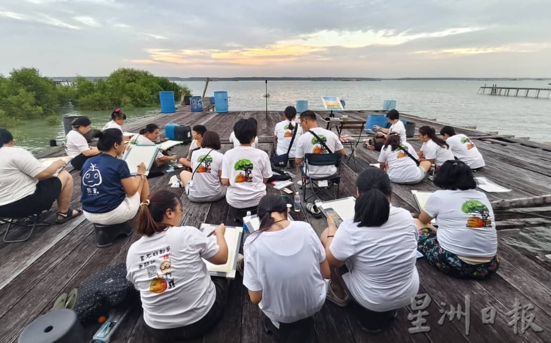 在五条港开心旅画