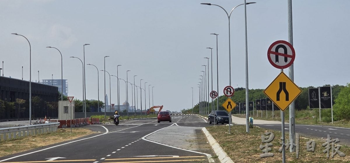 (古城封面主文)哥打沙万达至海峡庭苑的沿海新路通车,助纾解市区交通