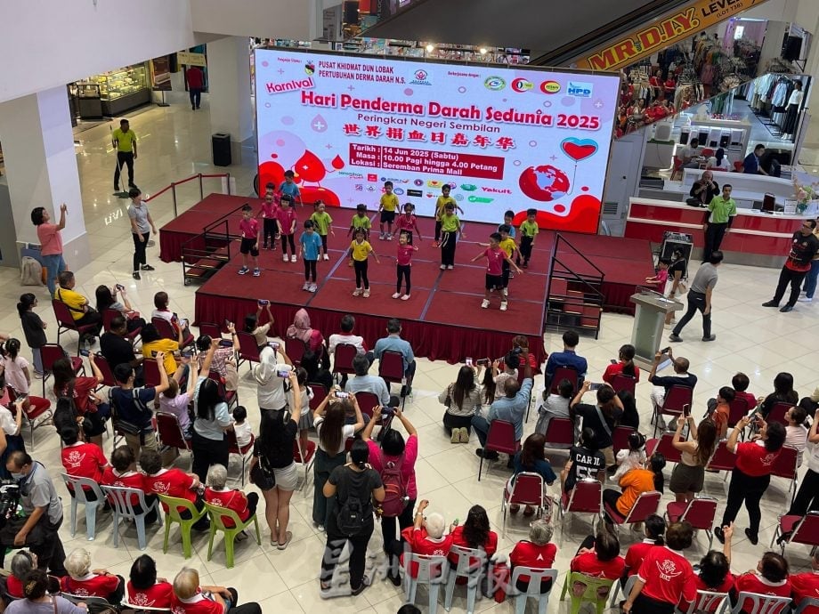 森世界捐血日嘉年华  各族踊跃响应 成功筹获348包血