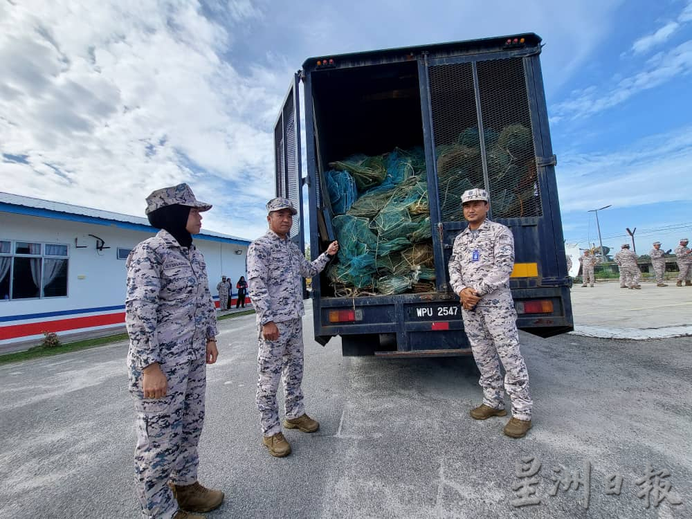 （大北马） 古楼海事执法机构销毁1742个筌笼 