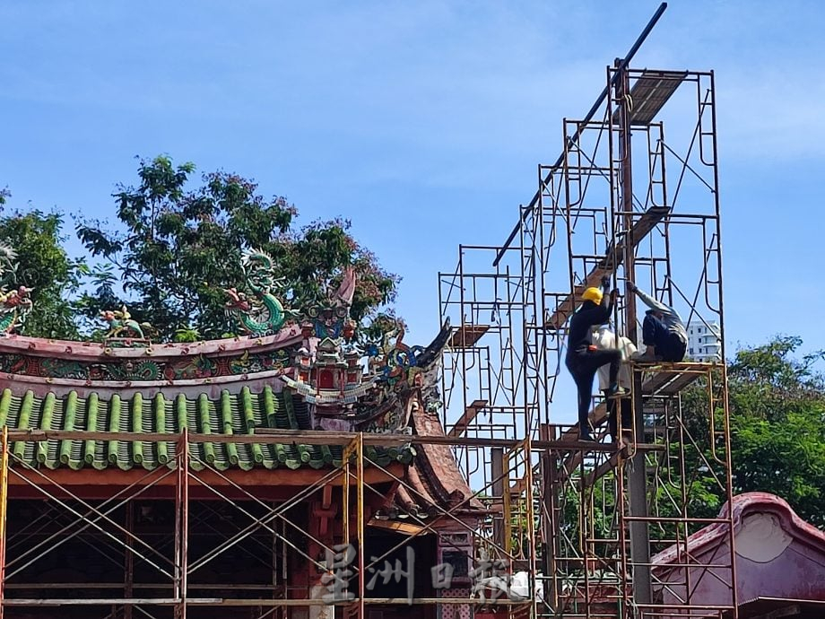 （大北马）槟城百年城隍庙进行整座重修工程需要信徒乐捐