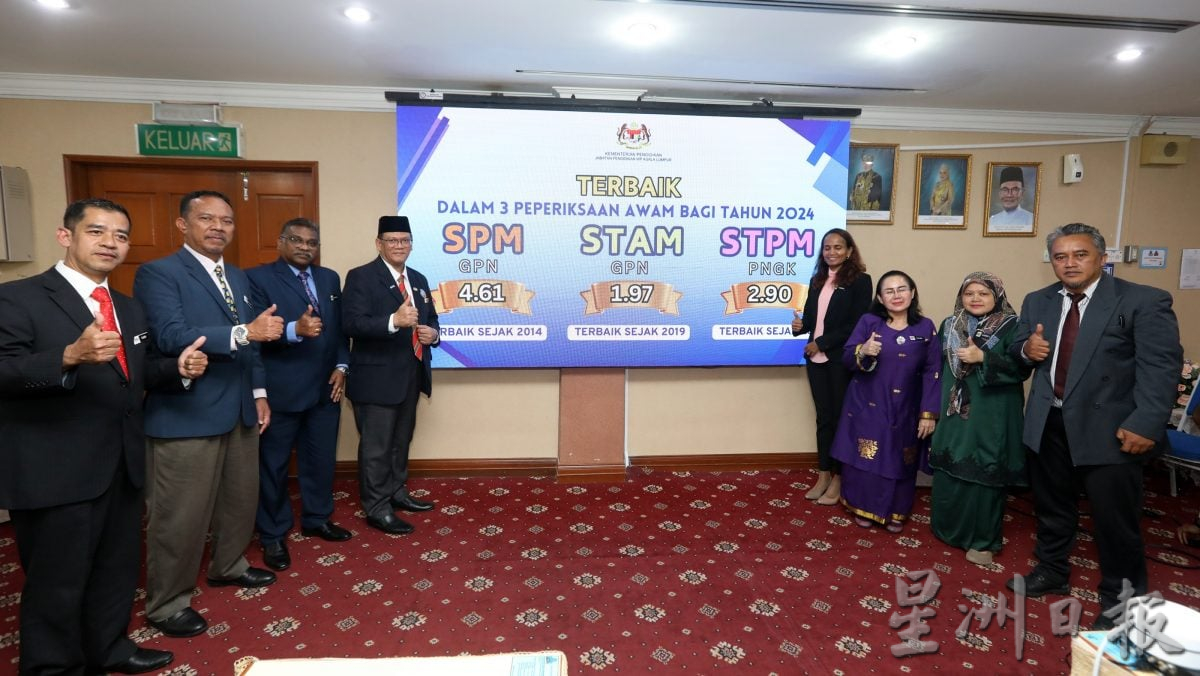 大都会/早报头/吉隆坡STPM成绩表现优异/4图