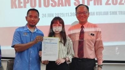 直凉华中STPM成绩冠百乐 郑佳恩考获满分