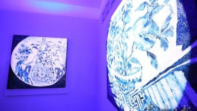 青花瓷碎片也惊艳《我，然后蓝》个展29日起举行