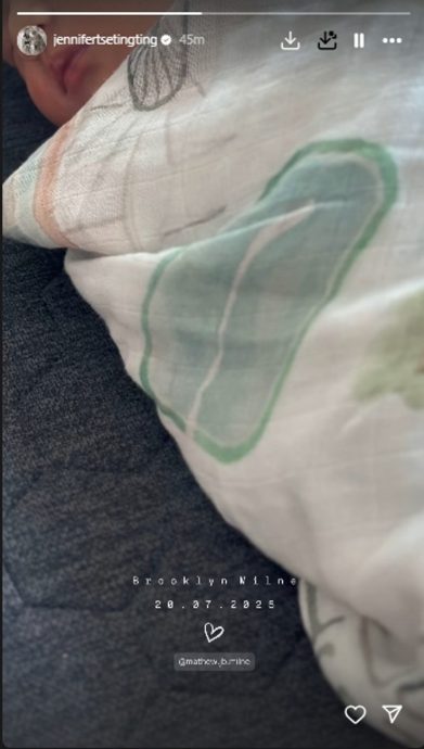 42岁谢婷婷报喜 宣布再添一子 