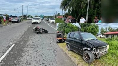 摩托骑士遭撞后逃丧命 警追查肇事轿车司机