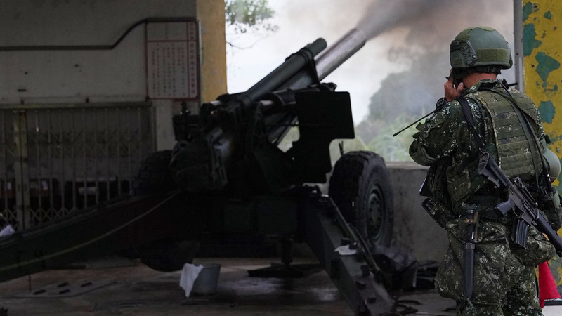 ​台湾汉光演习马防部实弹射击　模拟中国发起夺岛行动