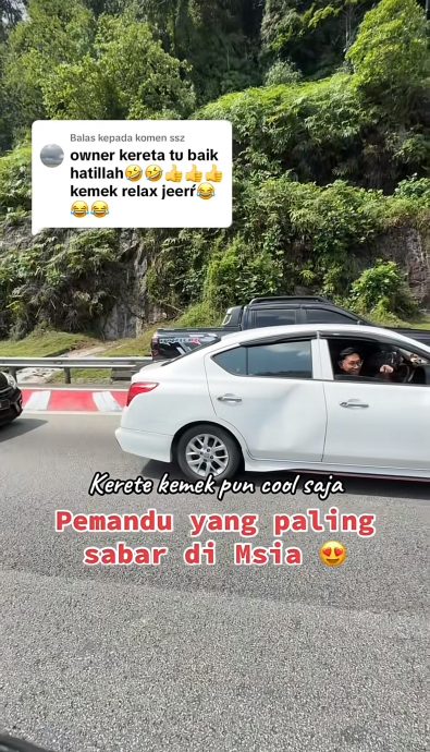 “大马最冷静司机” 车门被撞继续笑脸迎人