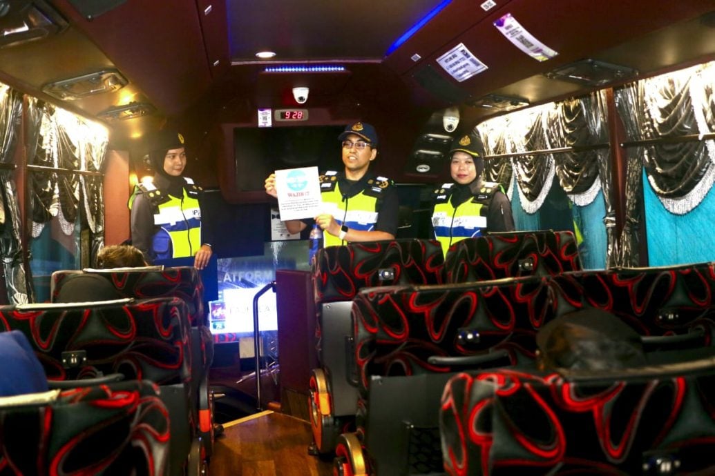 东(已签发):彭亨州陆路交通局展开巴士安全带宣导计划
