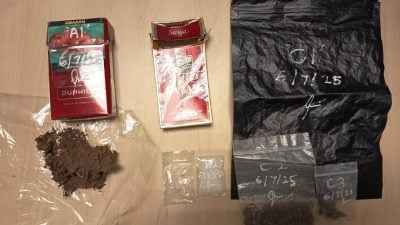普通行动部队突袭民宅   搜获毒品及走私汽油 捕2人