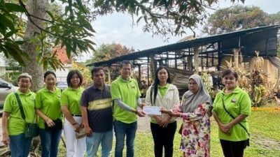 东海岸华光功德分会  捐1千援助火灾灾民