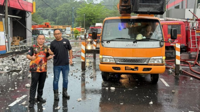 玻璃口自愿消防队主席林胜鸿：水槽消防车运抵盼提高救火工作
