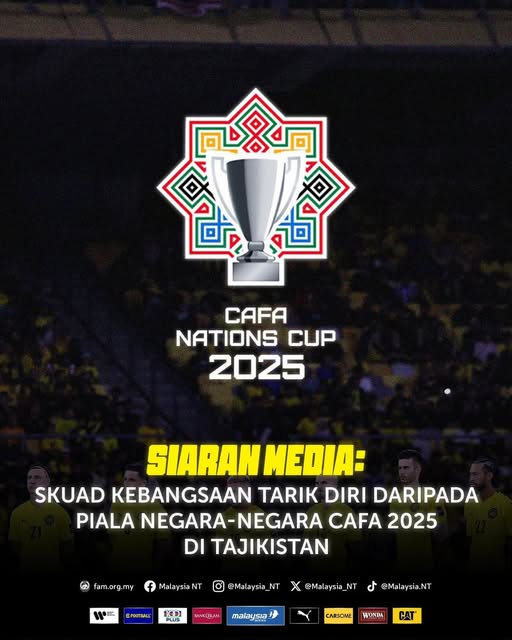 中亚足协国家杯 | 大马临时退出  中亚足协遗憾