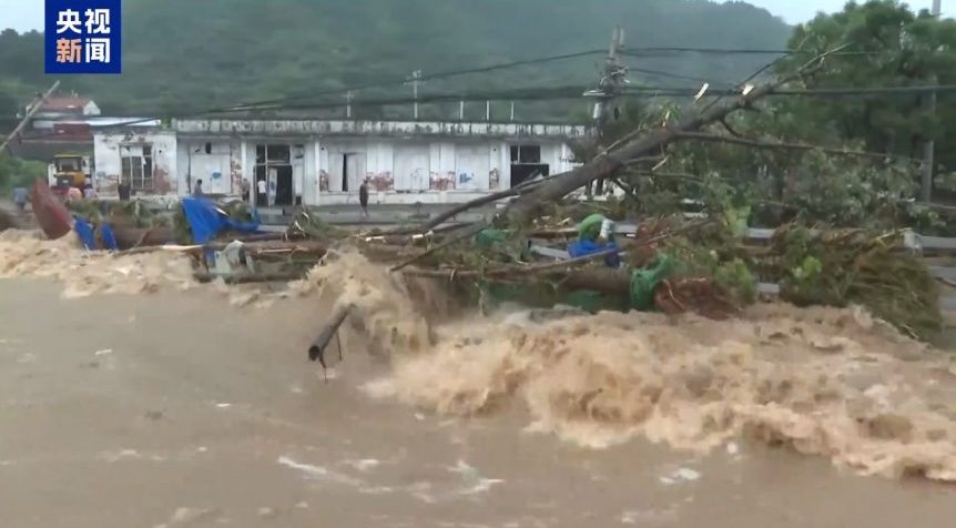 中国北京密云区暴雨成灾　河北保定2死2失踪