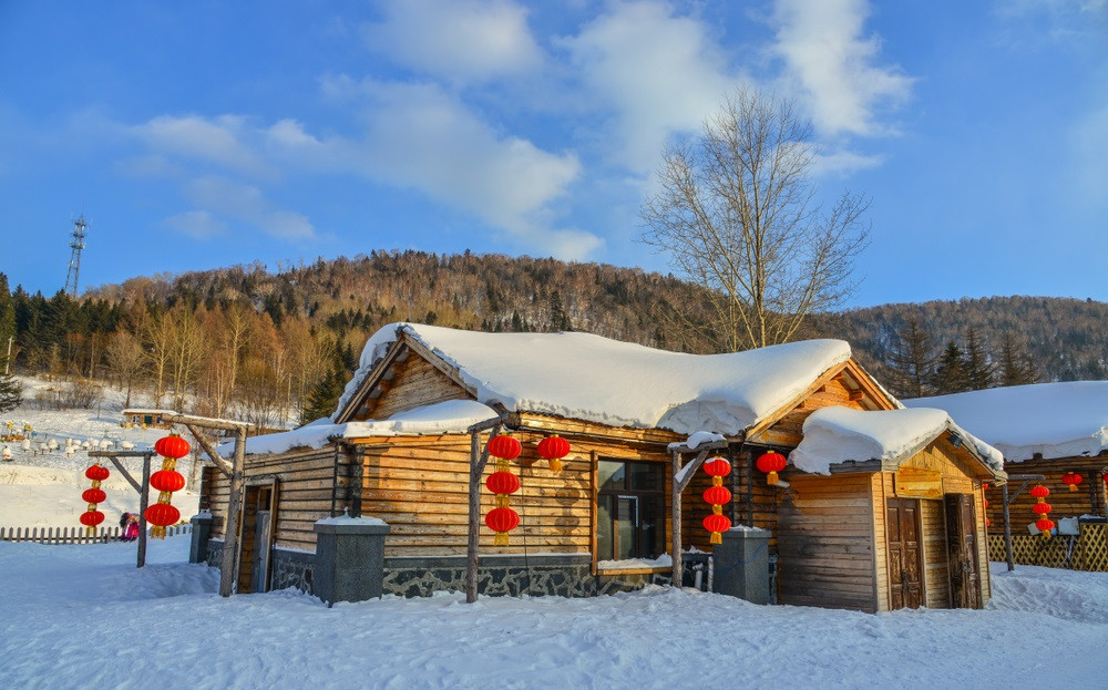 中国黑龙江漠河破35摄氏度 北极村民宿装冷气