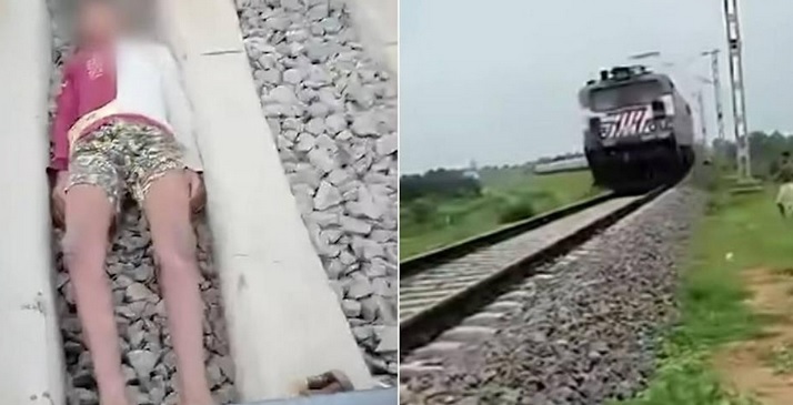 为博流量躺铁轨挑战火车 少年玩命视频全网震怒！