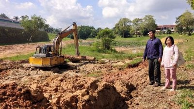芙蓉佳丽城集水池泥沙淤积严重 7月启动为期半年清理工程 庄雪和：施工期避免入内 以防意外