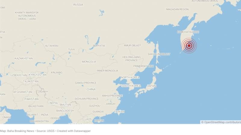 俄罗斯外海三连震 触发海啸预警