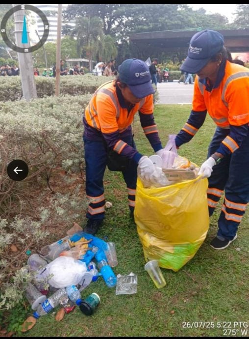 倪可敏:国盟集会者乱扔垃圾,肮脏行为非常羞耻,我们忙著收拾残局