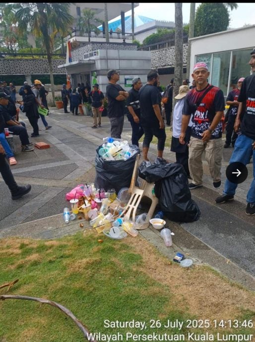 倪可敏:国盟集会者乱扔垃圾,肮脏行为非常羞耻,我们忙著收拾残局