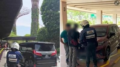 涉在狮城非法载客  22提供往返新马交通私召车司机被捉