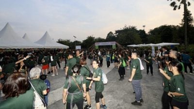 八打灵复蔬公益路跑   1500人绕湖跑好热闹
