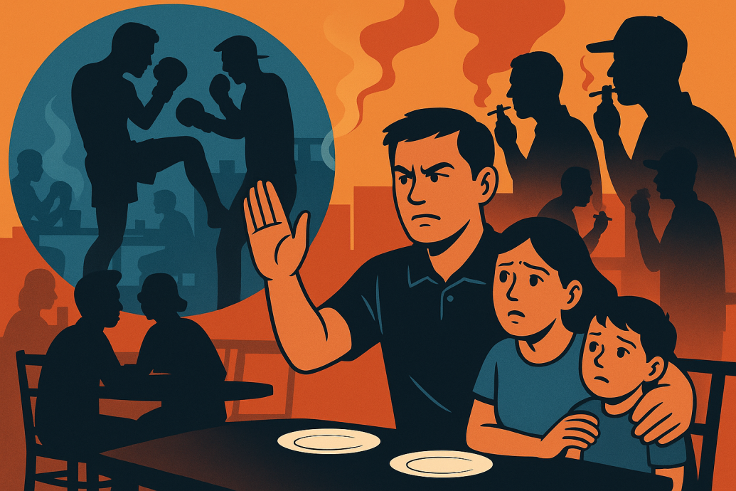 劝阻抽烟险被打 男子学泰拳防身