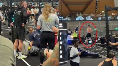 视频| 参加体能比赛！女友倒地“男友独自冲线”　两派网友战翻