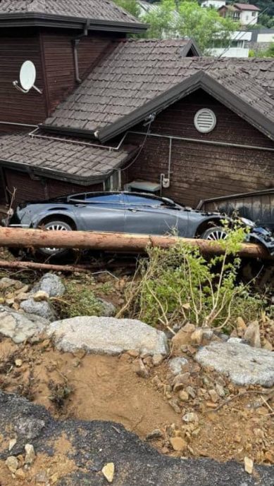 受困暴雨灾区道路全冲毁 徐孝琳“被孤立”报平安