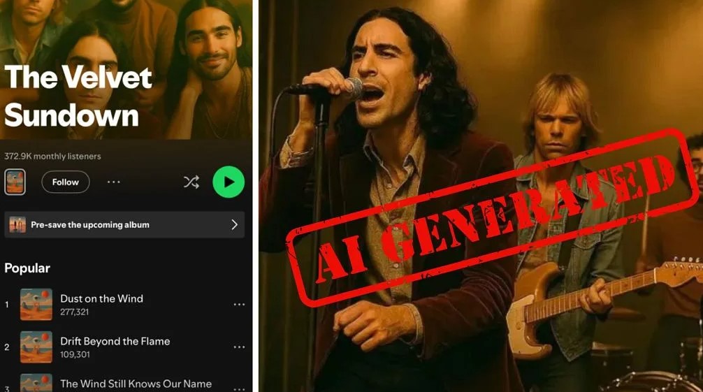 听众破百万 人气独立摇滚乐团自曝:“我们是AI”