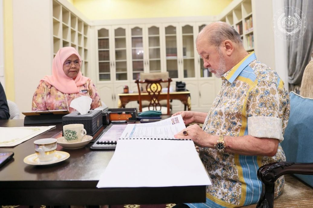 国家元首苏丹依布拉欣今日在国家王宫接见吉隆坡市长拿督斯里麦慕娜