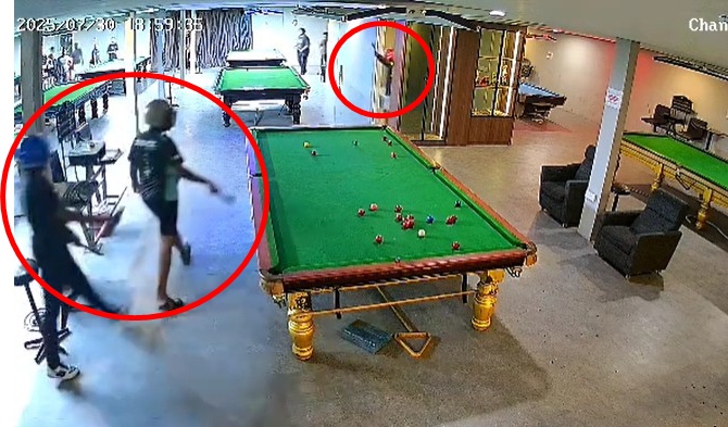 大都会/6匪抢劫桌球中心 抢走823令吉