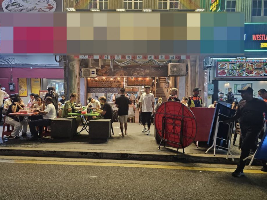 大都会/DBKL充公行人道桌椅