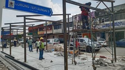 巴生河边路临时摊位“转正” 新小贩中心料8月完工 
