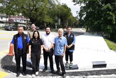 增设行人道沟渠路墩  星光岭路提升基设 